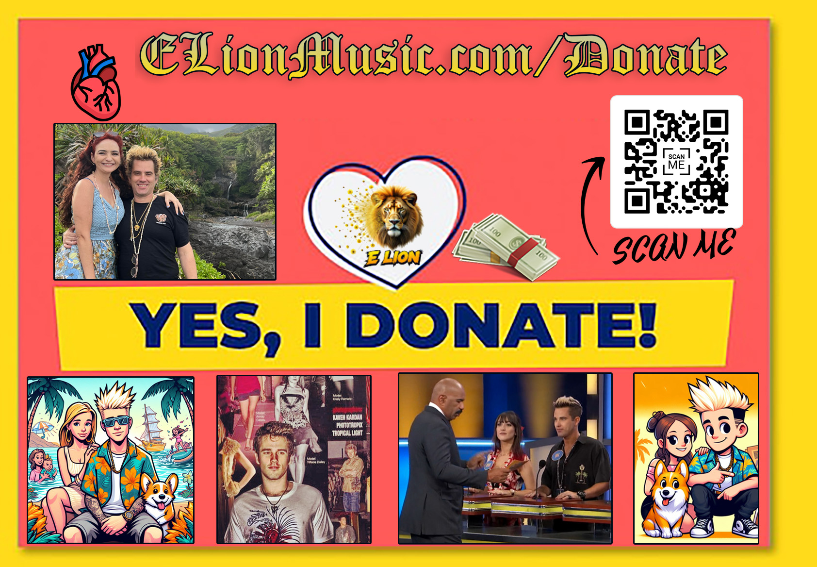 Donations banner for E Lion Music